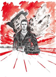 Illustration film Mad Max 1 par Alx