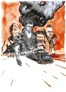 Illustration film Mad Max 2 par Alx