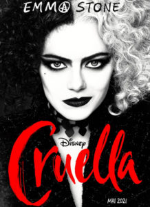 Cruella 2021 affiche française tête