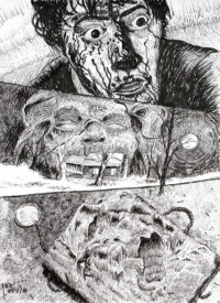 Evil Dead Illustration encre par Alx