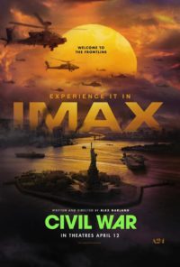 Affiche française du film Civil War d'Alex Garland