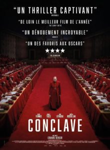 Affiche du film Conclave sorti en 2024