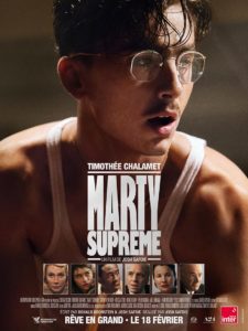 Affiche du film Marty Supreme sortie en 2026